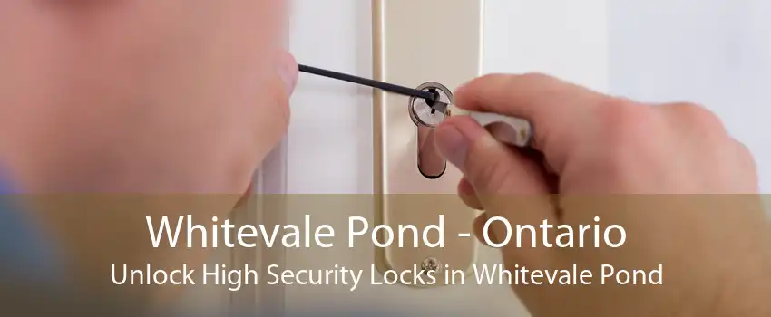 Whitevale Pond - Ontario Unlock High Security Locks in Whitevale Pond