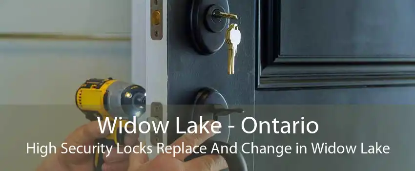Widow Lake - Ontario High Security Locks Replace And Change in Widow Lake