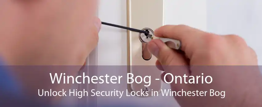 Winchester Bog - Ontario Unlock High Security Locks in Winchester Bog